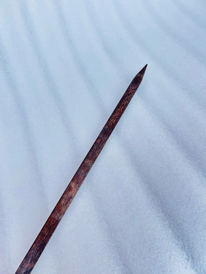 Винтажный железный резной меч ручной работы старый железный детский тренировочный меч деревянная ручка - Изображение 4 из 4