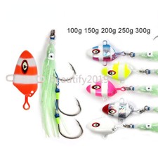 100g 150g 200g 250g 300g Bottom Slow Sinking Jig Lure Metal Head Bait Inchiku
