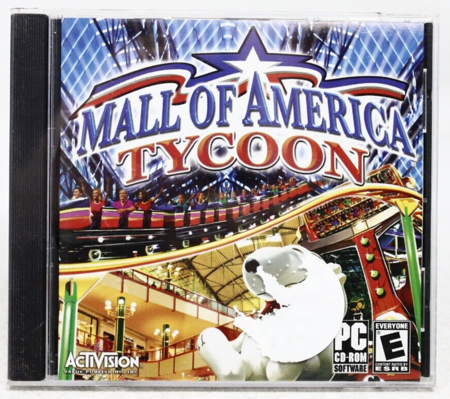 Mall Tycoon 2002 PC CD-ROM Computer Video Game Free Shipping!