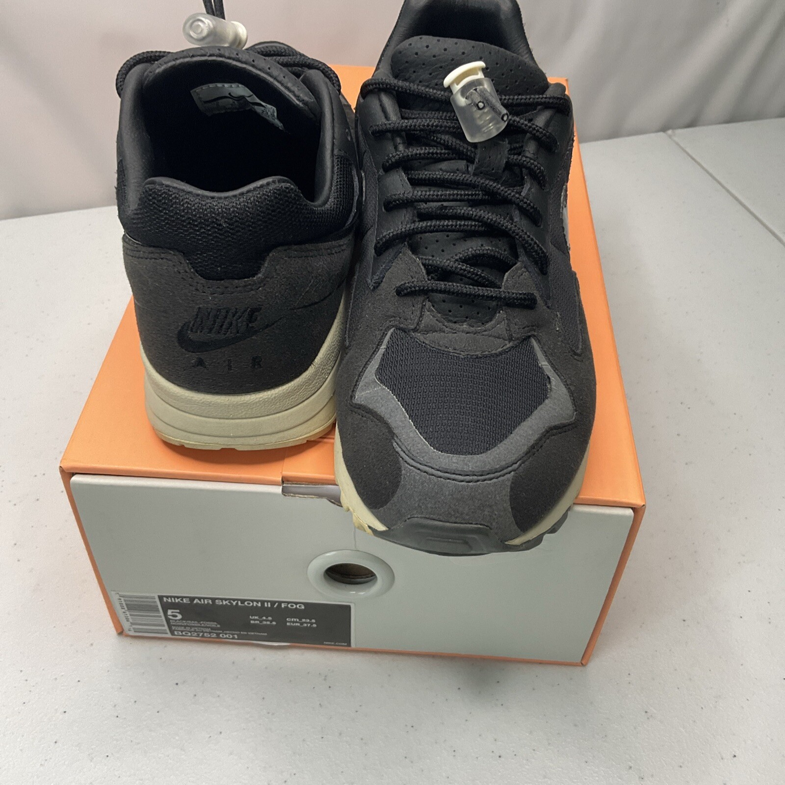 Nike Air Skylon 2 Fear of God FOG Black Sail Shoes Men Sz 5 / W 6.5 BQ2752-001 thumbnail 3