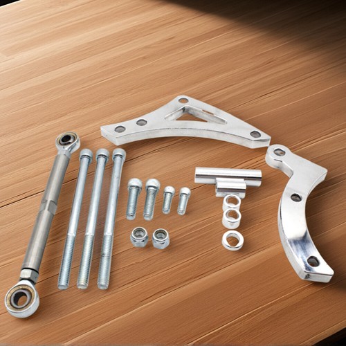 fr Billet Aluminum Alternator Bracket Silver Billet Aluminum Alternator Bracket - Afbeelding 11 van 11