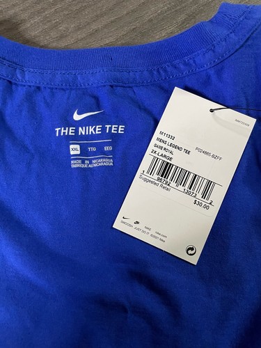 Nike CBF Brazil Soccer Team Royal Blue Short Sleeve T-Shirt Mens Size XXL New - Picture 5 of 9