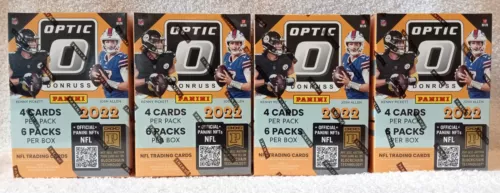 2022 Optic Football Blaster Box - Lot of 4 - FREE Shipping - PINK Parallels
