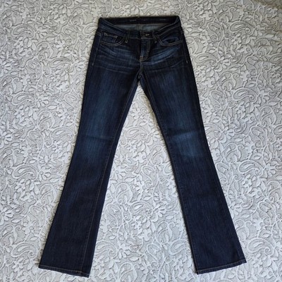 GUESS Women s Dark Wash Bootcut Jeans Mid Rise Slim Fit Stretch Denim 26