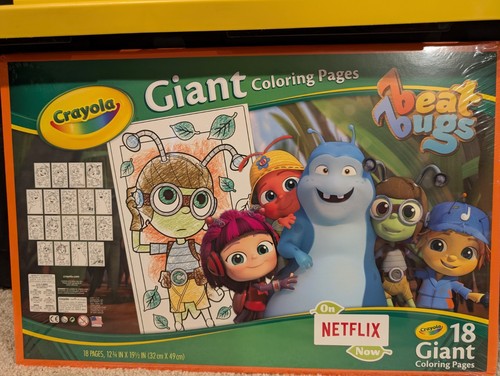 Crayola Beat Bugs Color & Sticker Book - 32 Pages With 50+ Stickers For Kids Ages 3-6