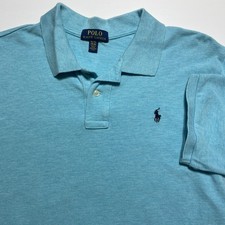 Polo Ralph Lauren Polo Shirt Boys XL 18-20 Blue Pony Cotton Short Sleeve