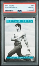 1991 SCORE #441 JOSE CANSECO PSA 10