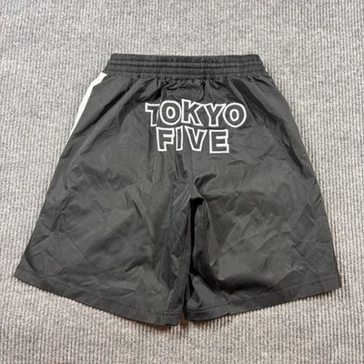 Tokyo Five Shorts Men's 32 MMA Grappling  Black White Kanji Graphic Boardshort