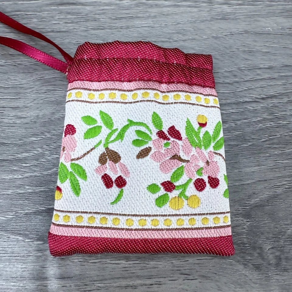 American Girl 18" Muñeca Felicity Meet Cordón Floral Monedero Rojo Bolso para Monedas Foto 3 de 4