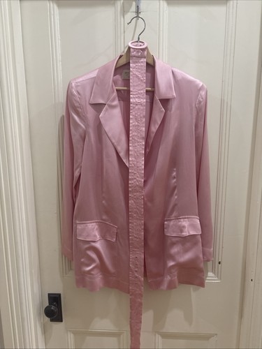 Bec & Bridge Brand Pink Rosa Jacket/Blazer w. Matching Belt 100% Silk Size 12 - Picture 1 of 9