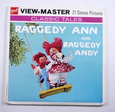 View-Master Raggedy Ann  Raggedy Andy- 3 reel packet B 406