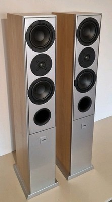 Canton Standlautsprecher LE 207, Silber, Paar (Gutem Zustand)