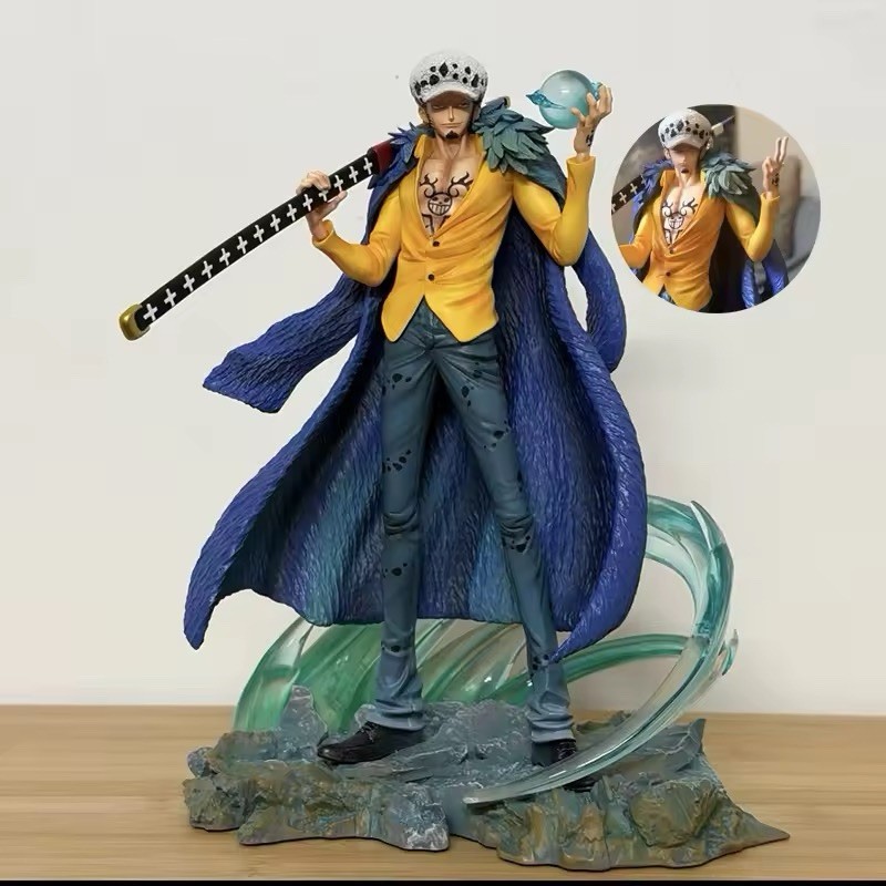 Figura One Piece Trafalgar D. Water Law Ruffy Luffy Coleccionista Anime Manga 25 cm
