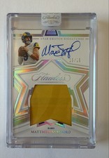 2022 Panini Flawless - Star Swatch Signatures Matthew Stafford #SSS-MS 15/15