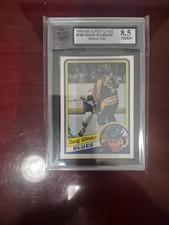 1984/85 O-PEE-CHEE HOCKEY CARD #185 DOUG GILMOUR ROOKIE RC KSA 8.5 NM/MINT+ OPC. rookie card picture