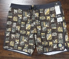 NWT O'Neill Cruzer Scallop 18" Boardshorts In Turkish Coffee Men s Size 38. A3