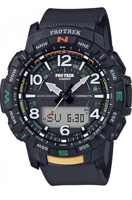Casio PRO TREK PRT-B50-1ER 51mm Schrittzähler Edelstahlarmband inklusive OVP 