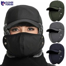 1/2 Pack Winter Ear Flap Trapper Hat with Face Mask Aviator Thermal Warm Ski Cap