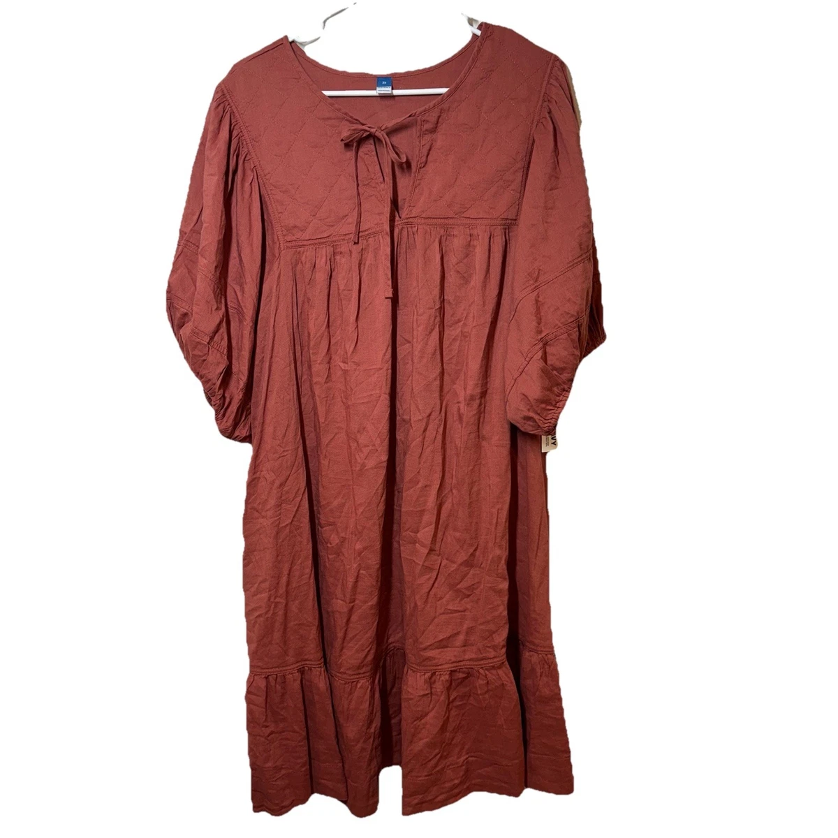 chocolate brown men's dress shirt Old Navy Maroon Knit 3/4 Dress