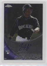 2010 Topps Chrome Rookie Auto Eric Young Jr #171 Auto ni4