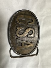 C.S.A. Civil War Confederate States Army Belt Buckle 1975 Bergamot brass Works