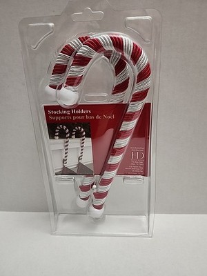 Candy Cane Stocking Holder (Large Classic 2-Pack) - Lightweight Yet Holds up ...