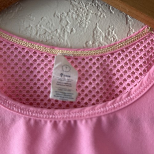 Ivivva by Lululemon Tank Top Girls Size 7 Mesh Back Hot Pink Lightweight - Picture 4 of 7