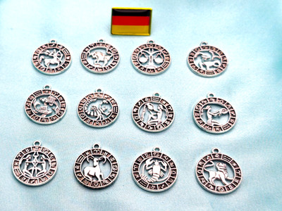Sternzeichen Anhänger mit Halskette (45cm bis 50cm) Ideal zum Verschenken