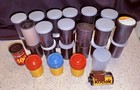 Vintage Lot of 36 KODAK FILM CANISTERS plastic + 3 Metal + 1 Roll of 35mm Film — photo 5