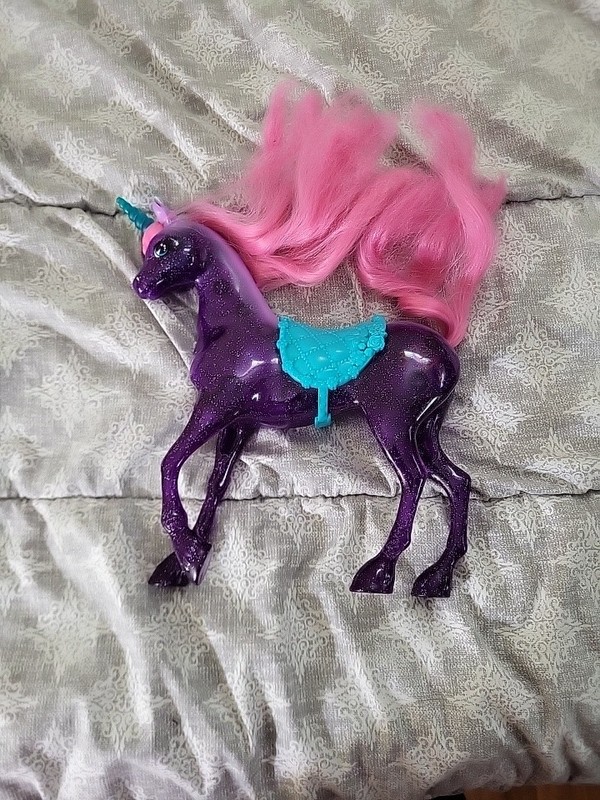 Barbie Dreamtopia Purple Sparkely Unicorn Horse 