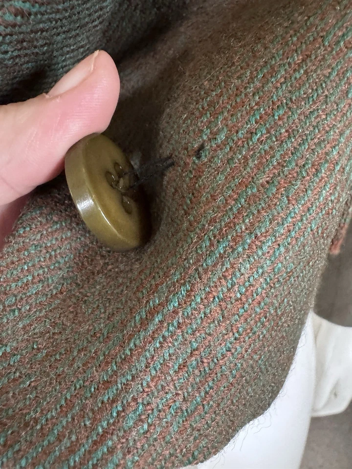 Chaqueta De Colección Años 40/50 Para Mujer Hyde Park Tambor Tweed Arco Trasero Mediados de Siglo Retro Elegante Foto 4 de 4