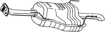 BOSAL Endschalldämpfer Nachschalldämpfer 185-149 für ZAFIRA OPEL T98 DTI 16V F75