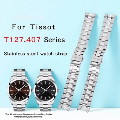 For TISSOT 1853 Gentleman T127.407 T127.410 Stainless Steel WatchStrap T127 Band