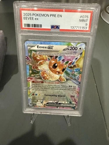 2025 Pokémon - Prismatic Evolutions (Pre-EN) - Eevee Ex Tera - 75/131 - PSA 9