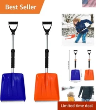 2024 Upgrade Kids Snow Shovel - Lightweight Aluminum Blade, Perfect for Toddlers