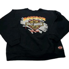 Vintage Harley Davidson Crewneck Sweatshirt Daytona Beach Florida Size XL
