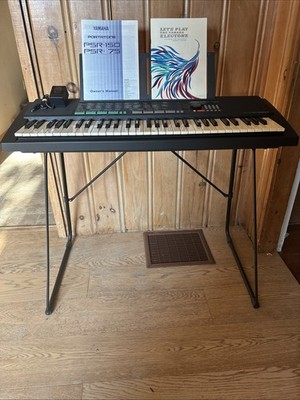 Yamaha PSR-150 Electronic Keyboard AWM Stereo w/Stand Tested/Works