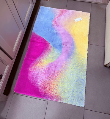 Abyss & Habidecor Waw Abstract Wave Soft Cotton Bath Rug 23''x39'' NWT
