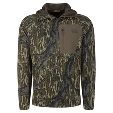 DRAKE Men's Grid Fleece Original Treestand Half Zip Hoodie (DW0265-032)