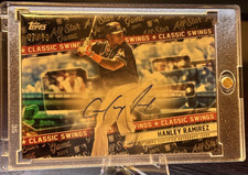 Topps 2025 ASG Hanley Ramirez AUTO /10 Black Foil RARE. SSP. Classic Swings