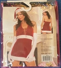 New Seven Til Midnight Santa Baby Costume Woman Adult L Free S/H