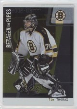 2002 ITG Be A Player Between the Pipes Gold Missing Serial Number Tim Thomas 0q3
