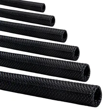 Split Braided Cable Sleeve Nylon Self Wrap Wire Loom Cord Management Protector