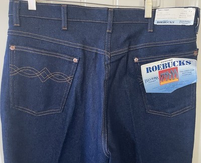 Vintage Sears Roebucks Jeans Mens 38x30 Blue Flex Jeans NOS | eBay
