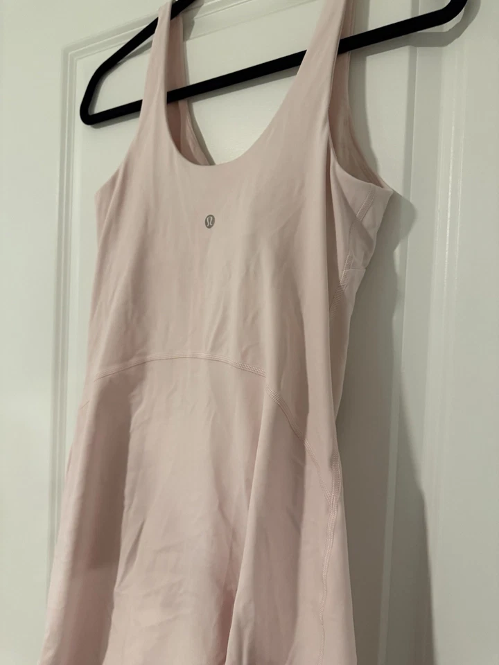 Новое без ценников платье Lululemon Align, размер 8 STMI клубнично-розовое ~ теннис с шортами - Изображение 3 из 4