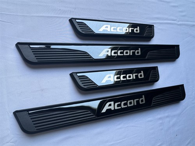#ad For Honda Accord Accessories Car Door Sill Protector Scuff Plate Trim Strip X4 $35.50