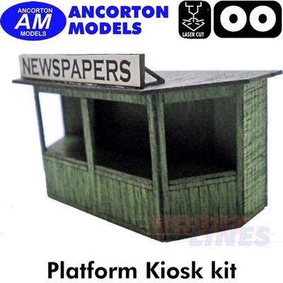 Bahnsteig Kiosk Gebäude Laser Cut Bausatz Spur O Maßstab 1:76 Ancorton Models OOST7