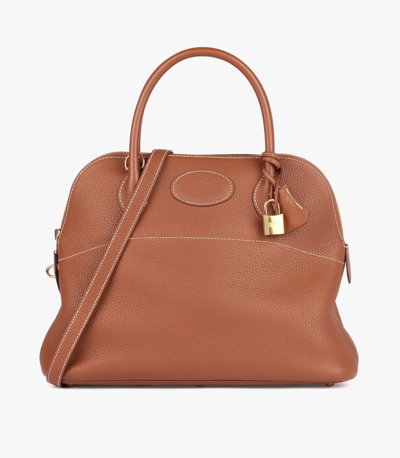 Hermès Gold Clemence Leather Bolide 31