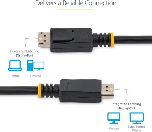 StarTech.com 3m (10ft) DisplayPort 1.2 Cable - 4K x 2K Ultra HD VESA Certified D - Photo 3/8
