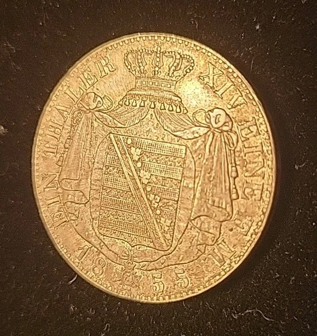 Thaler 1855 F "Mining" (Saxony-Albertine, John) - Image 4 of 4
